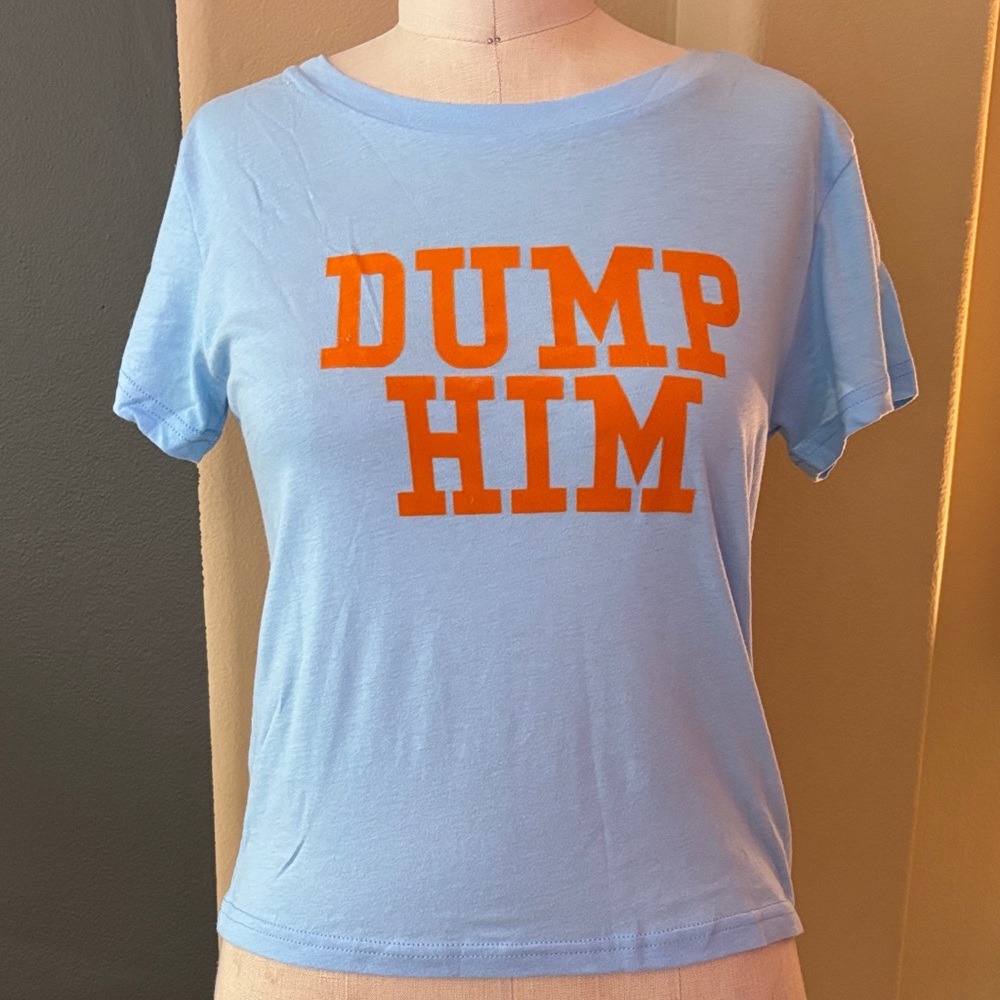 Dolls Kill “original” Sugar Thrillz “Dump Him” Crop Top NWT - Picture 2 of 6